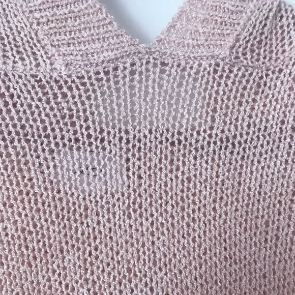 NWOT Ardene Loose Knit Pink Hoodie/ Hooded Sweater - Picture 3 of 6